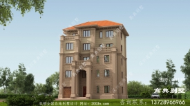 乡村五层复式建造洋房房别墅设计图