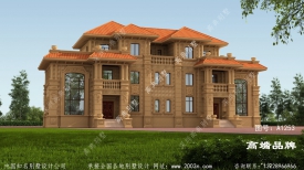 双拼意大利风格别墅建筑设计图纸
