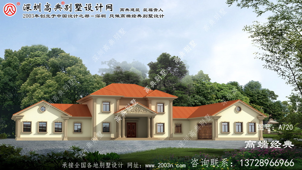 明光市乡村别墅房屋设计图，外型大气高档次