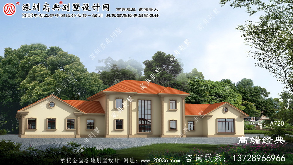 明光市乡村别墅房屋设计图，外型大气高档次