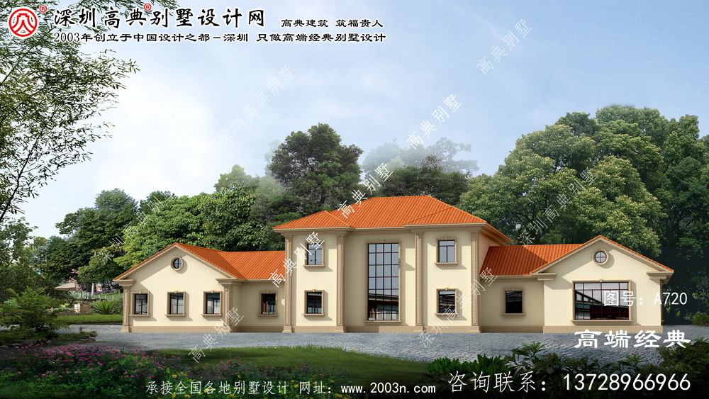 明光市乡村别墅房屋设计图，外型大气高档次