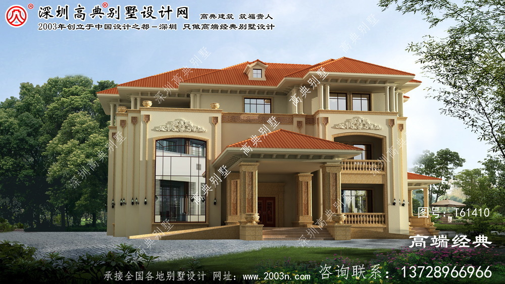 抚顺市复式三层别墅设计图	