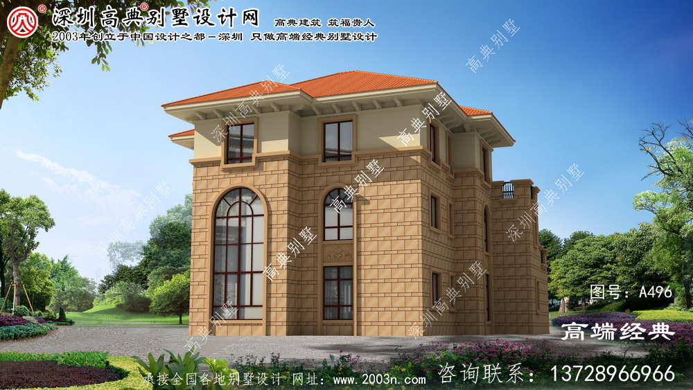 西林区农村洋房设计效果图