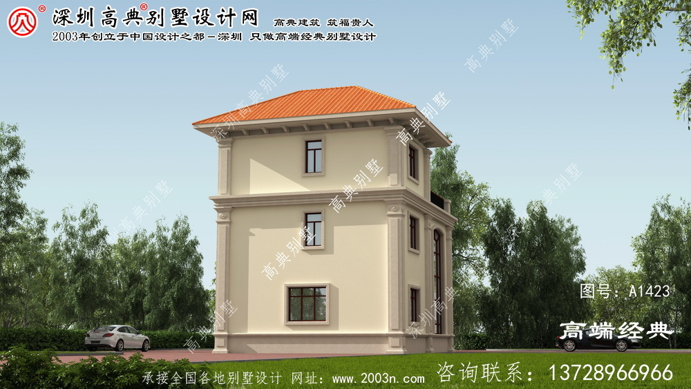 阳西县三层简欧别墅设计图