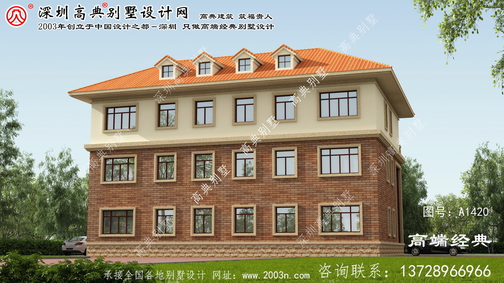 东源县农村双拼别墅设计图纸	