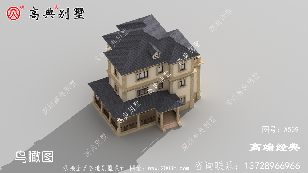 乡村三层别墅户型图，这样的户型你喜欢吗？