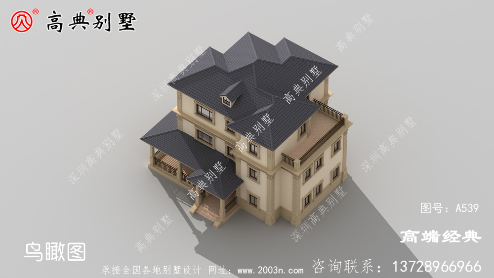 乡村三层别墅户型图，这样的户型你喜欢吗？