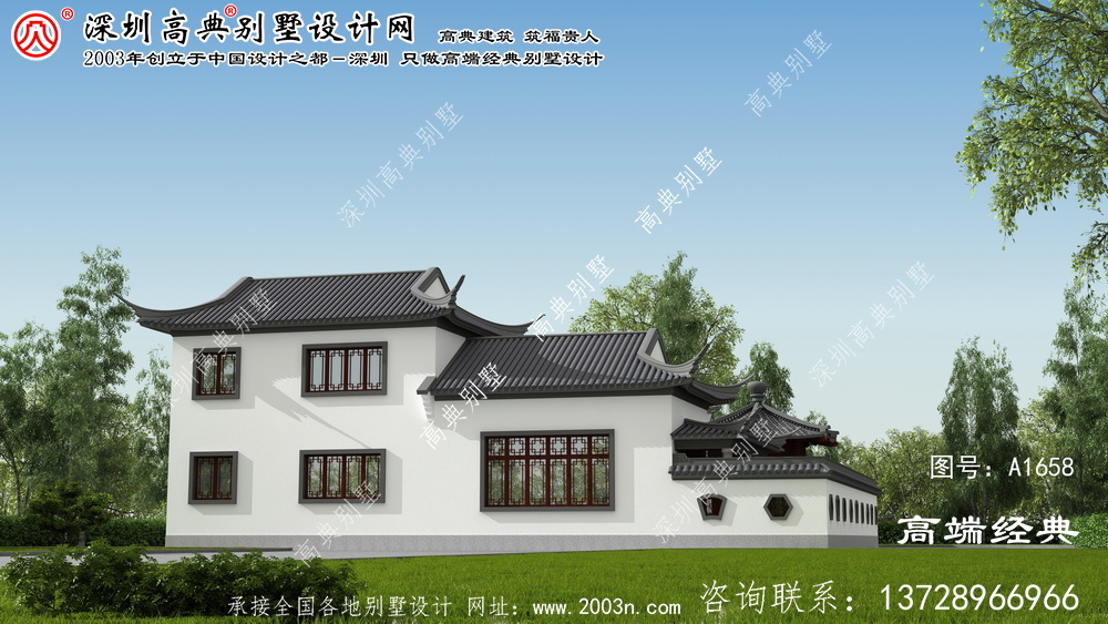 新宁县经典型中式别墅，优雅空间