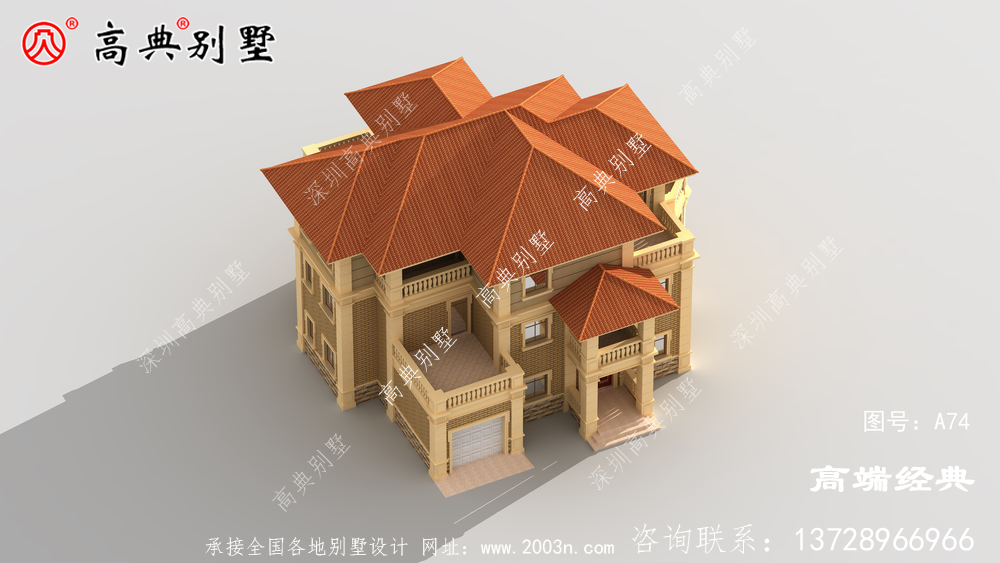 商丘市农村三层半房屋图,外观时尚大气,这才是最好的投资