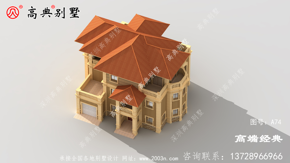 商丘市农村三层半房屋图,外观时尚大气,这才是最好的投资