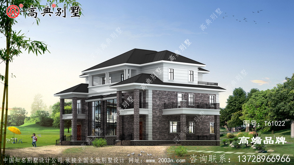 多层别墅外观效果图现代高格调生活必备。