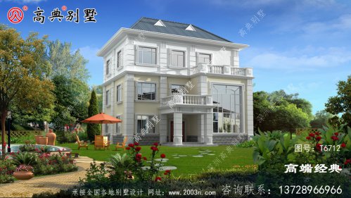 乡村3层的欧式民宿户型图，设计的很实用荣成市