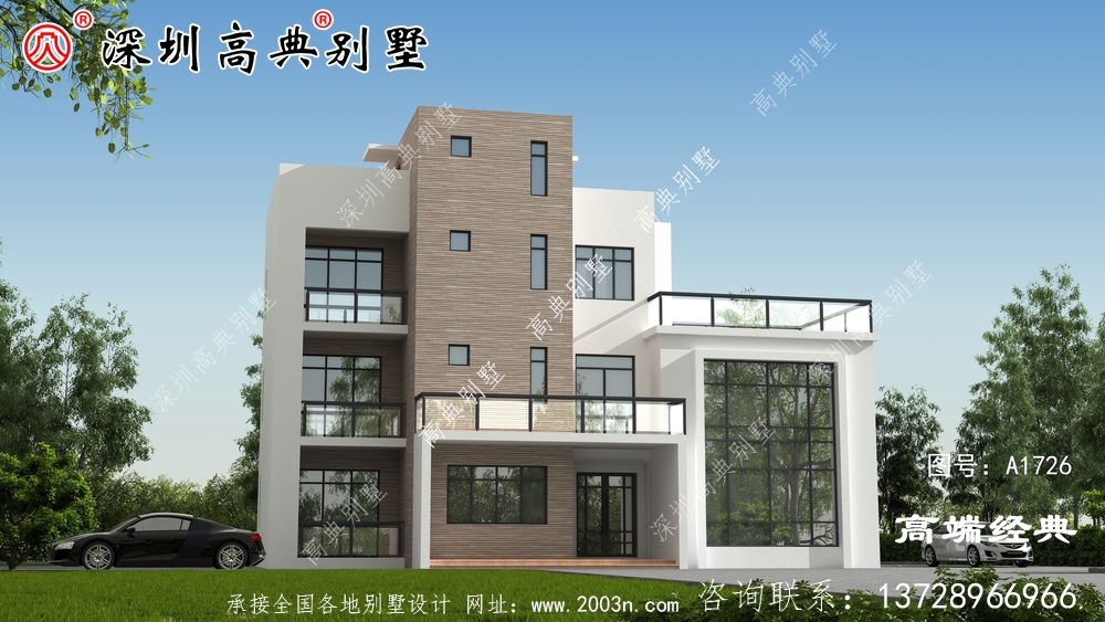 小别墅设计图，时尚精美，功能齐全，非常适合农村自建房。