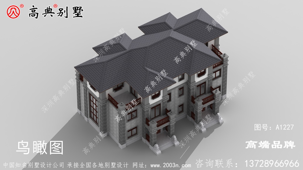 兄弟和睦建中式双拼别墅，日子越过越红火