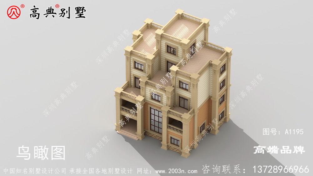 这样的平顶别墅在乡村是极少见的,绝对的独一无二