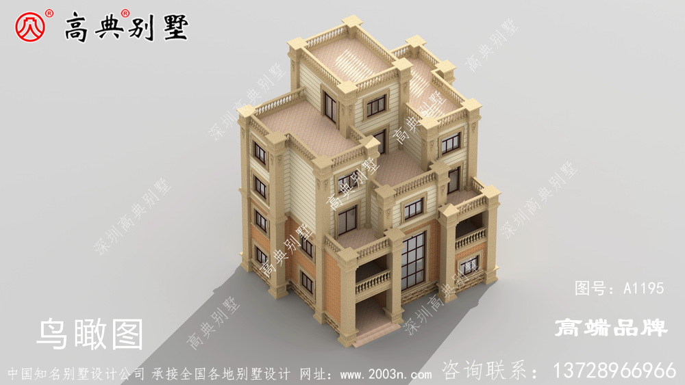 这样的平顶别墅在乡村是极少见的,绝对的独一无二