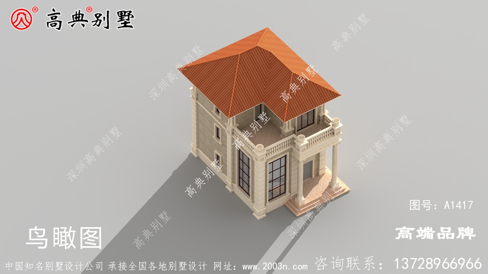 三层农村自营住宅效果图 ，这才叫乡村别墅,你家最多叫民房