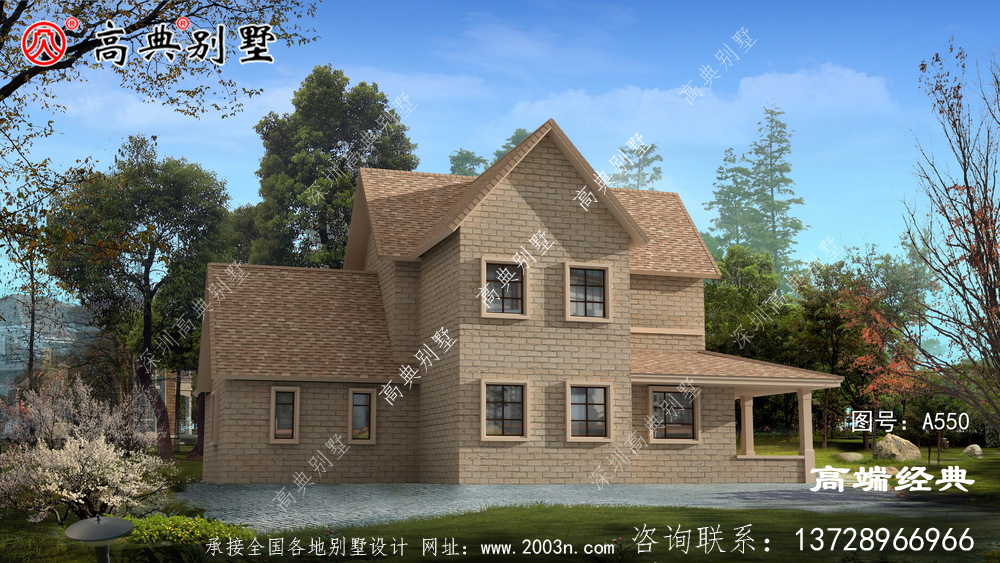 外观结构经典耐用,虎窗设计让整个建筑更加时尚