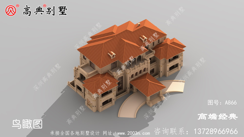 欧式自建别墅，美观而不俗气，老家建房的不二选择。
