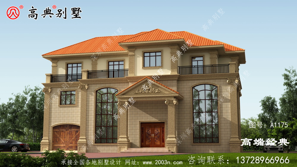 这款欧式农村自建房,布局极好,利用率高,老家建房的不二之选。
