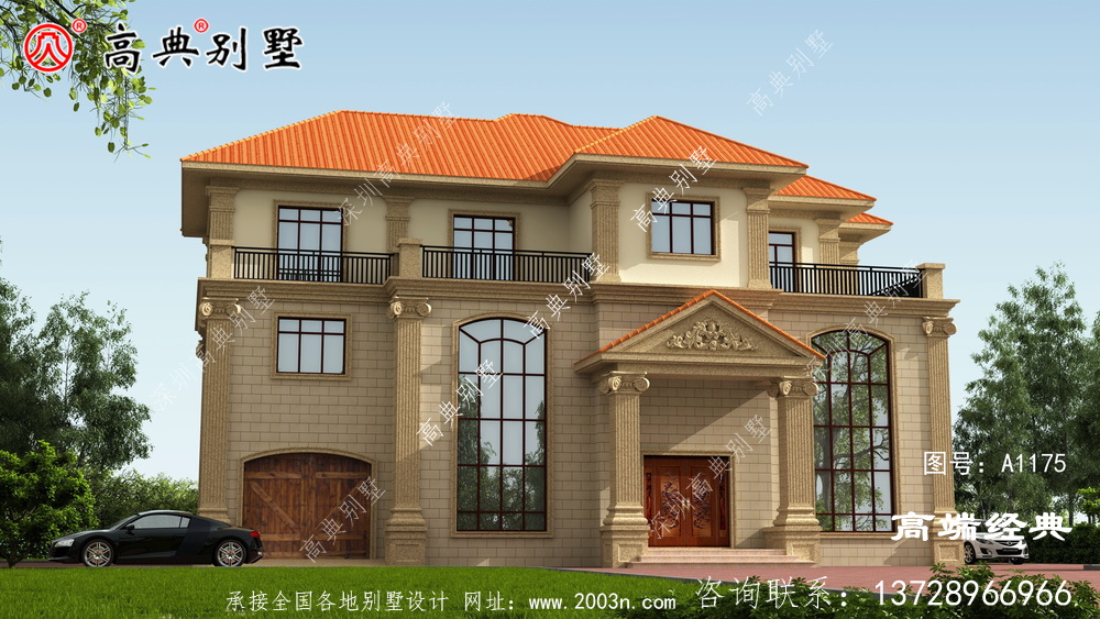 这款欧式农村自建房,布局极好,利用率高,老家建房的不二之选。